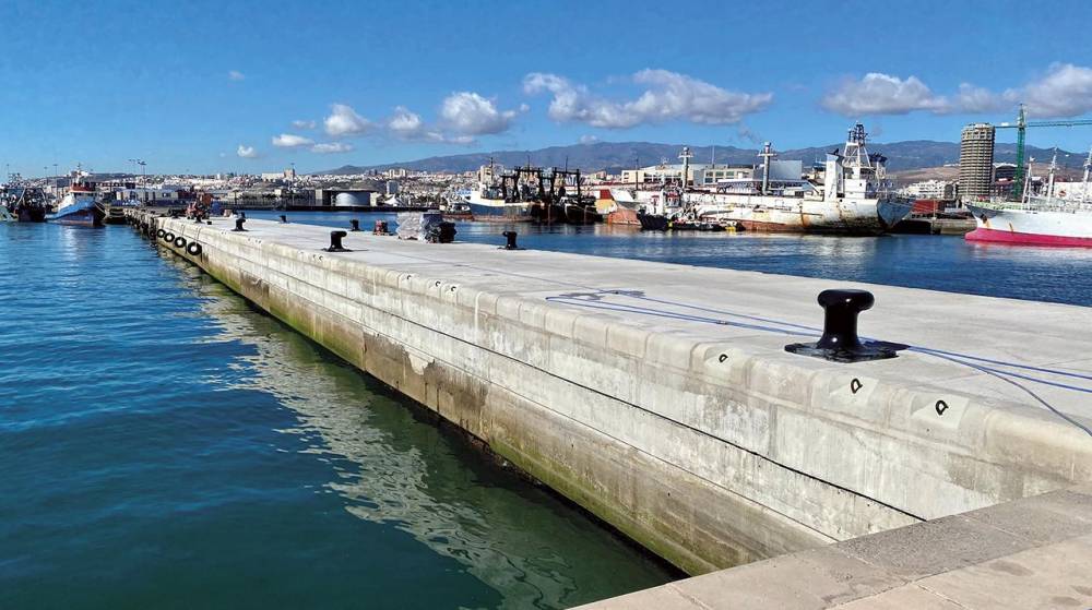 El Puerto de Las Palmas suma nueva línea de atraque con la recuperación del pantalán Fransari