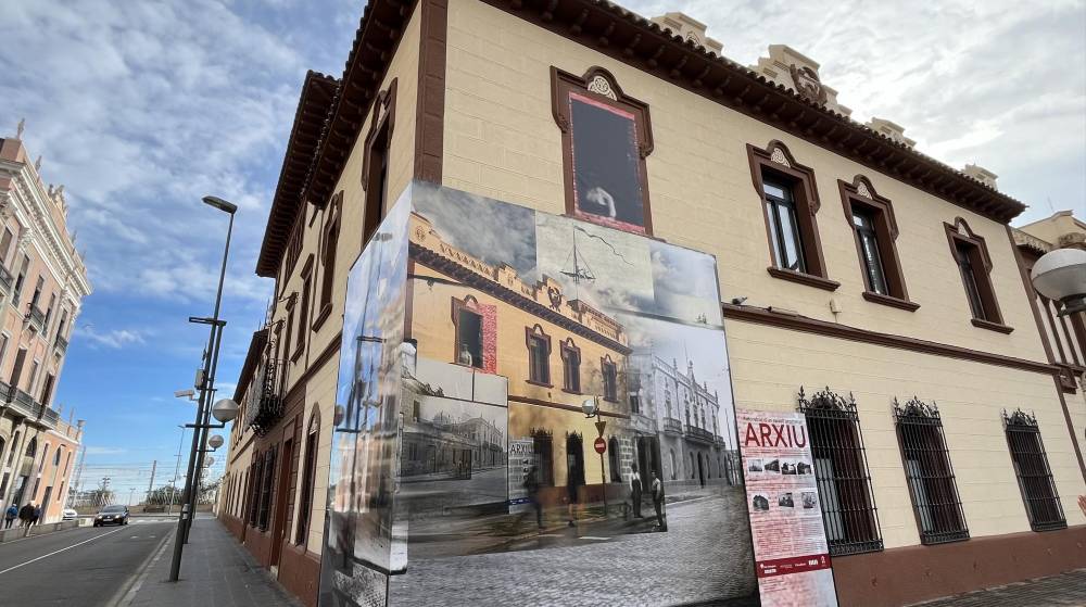 El Archivo del Puerto de Tarragona incorpora una fotografía de grandes dimensiones en la fachada