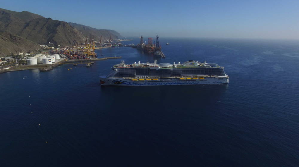 El Puerto de Tenerife recibe en primera escala y viaje inaugural al crucero ecol&oacute;gico &quot;AidaNova&quot;