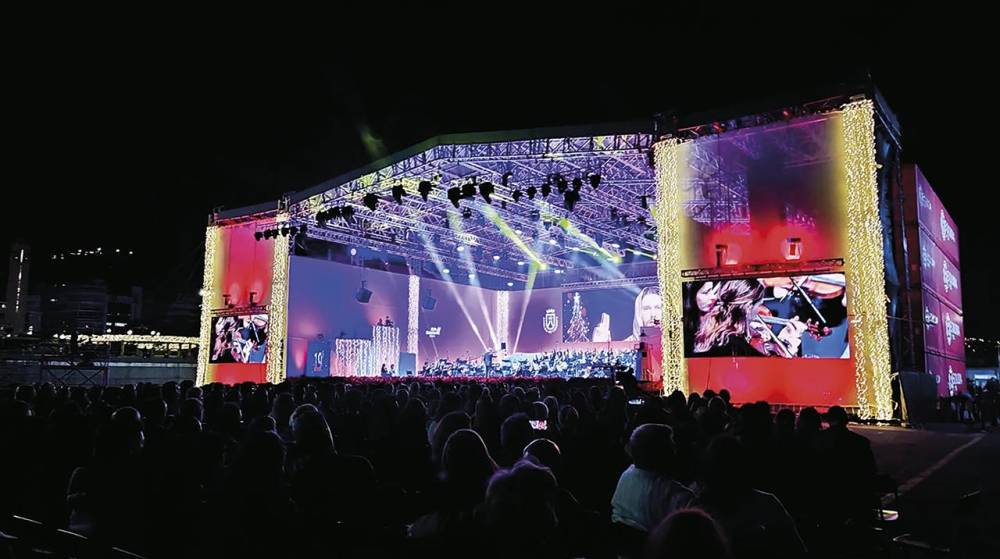 8.000 personas asisten al concierto de Navidad de Puertos de Tenerife