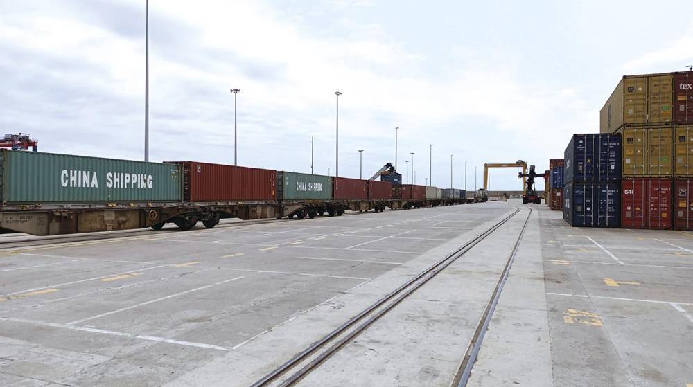 El tráfico de mercancías por ferrocarril en Valenciaport crece un 15% hasta abril