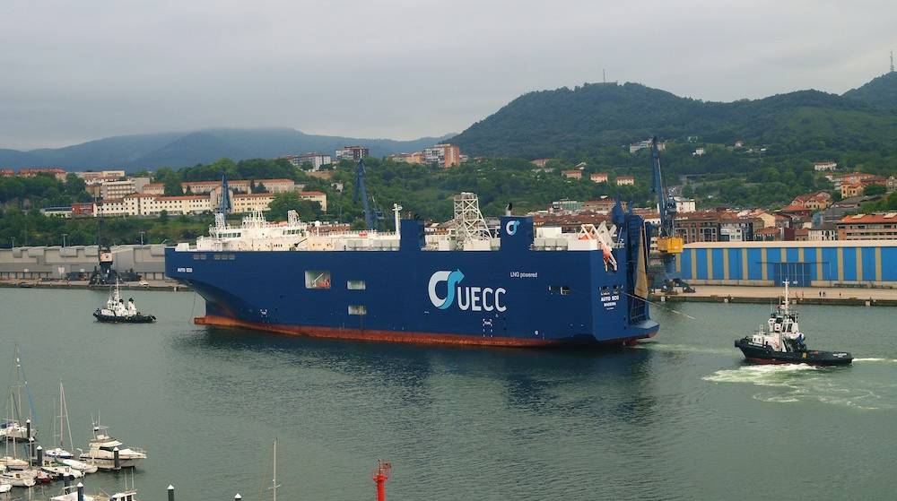 El Puerto de Pasaia recibe al &ldquo;Auto Eco&rdquo; de UECC, el mayor car-carrier GNL del mundo