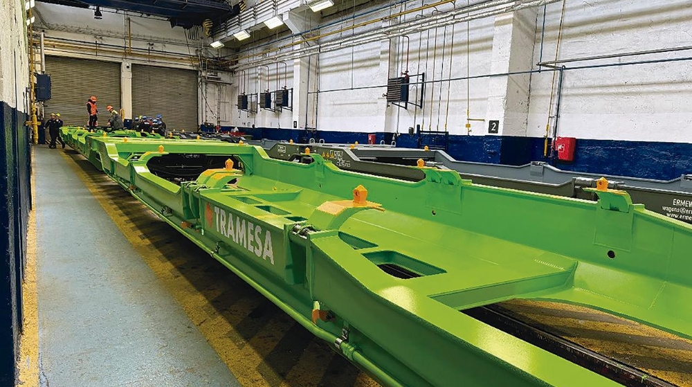 Tramesa recibe los vagones para la Autopista Ferroviaria entre el Puerto de Valencia y Madrid