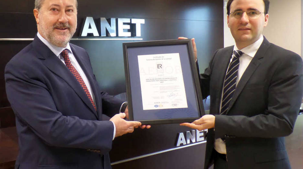 ANET recibe de AENOR la certificaci&oacute;n de Calidad ISO 9001 para su centro de formaci&oacute;n en Pamplona