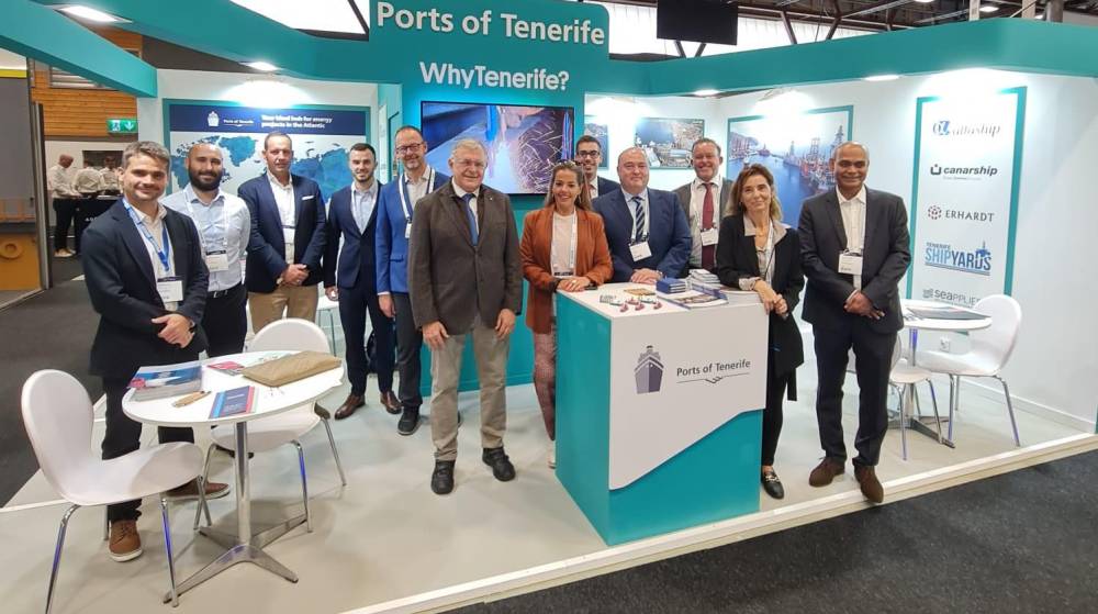 Tenerife promociona sus puertos en la exposición Offshore Northern Seas 2022