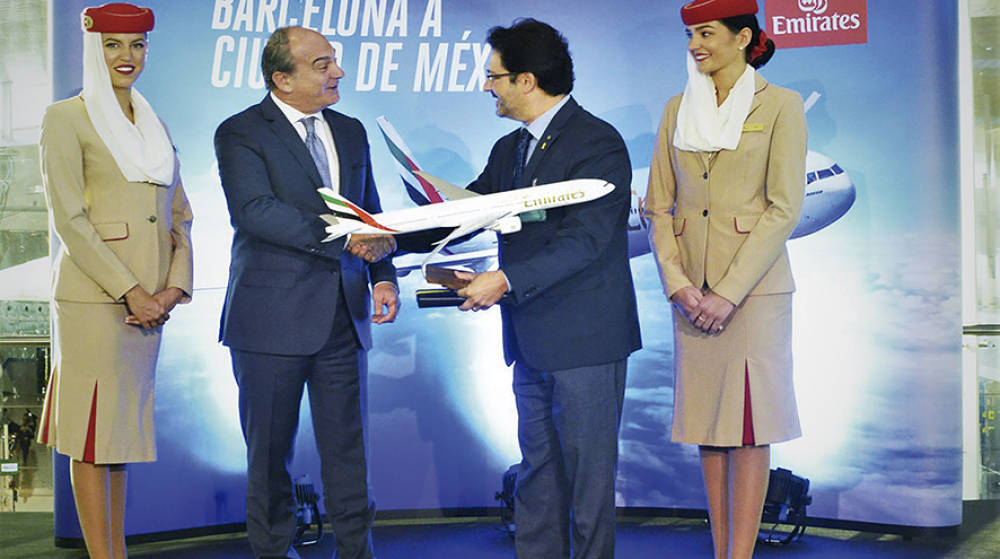 Emirates ampl&iacute;a su capacidad de carga con la nueva conexi&oacute;n Barcelona-Ciudad de M&eacute;xico