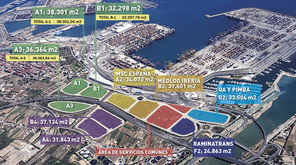 VPI publica los pliegos de las tres parcelas restantes de la ZAL del Puerto de Valencia