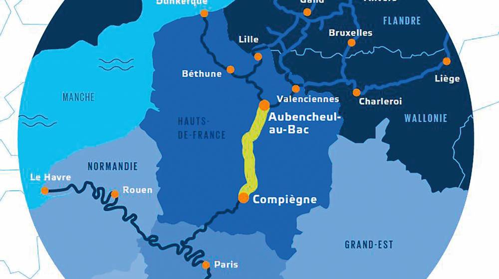 Francia se abre en canal para crear la primera gran red fluvial de Europa para mercancías