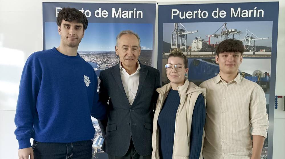 La Autoridad Portuaria de Marín acoge tres alumnos en prácticas