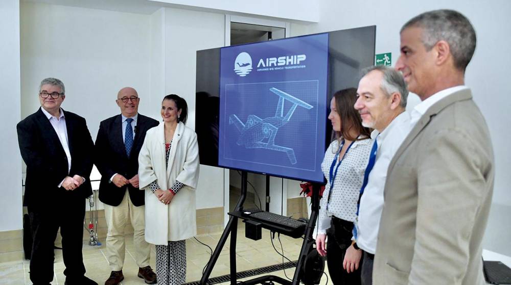 El Centro de Innovación Azul de Granadilla se estrena con un barco volador