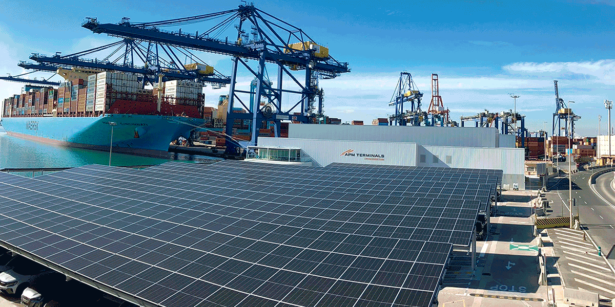 APM Terminals Valencia cubrirá el 11% de su demanda energética con nuevos paneles solares