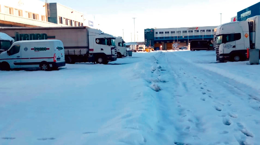 La carretera denuncia la falta de &aacute;reas asistidas para el transporte evidenciada por &ldquo;Filomena&rdquo;