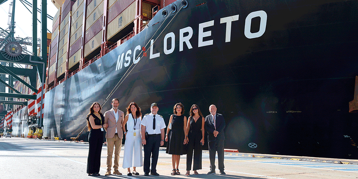 MSC escenifica su conexión con la familia Lorente y el Puerto de Valencia