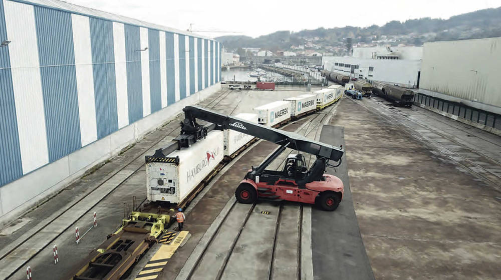 Mar&iacute;n estrena un nuevo servicio ferroviario con la recepci&oacute;n de trenes de contenedores
