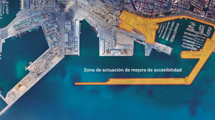 La AP de Alicante adaptará los espacios públicos del puerto para dotarlos de mayor accesibilidad