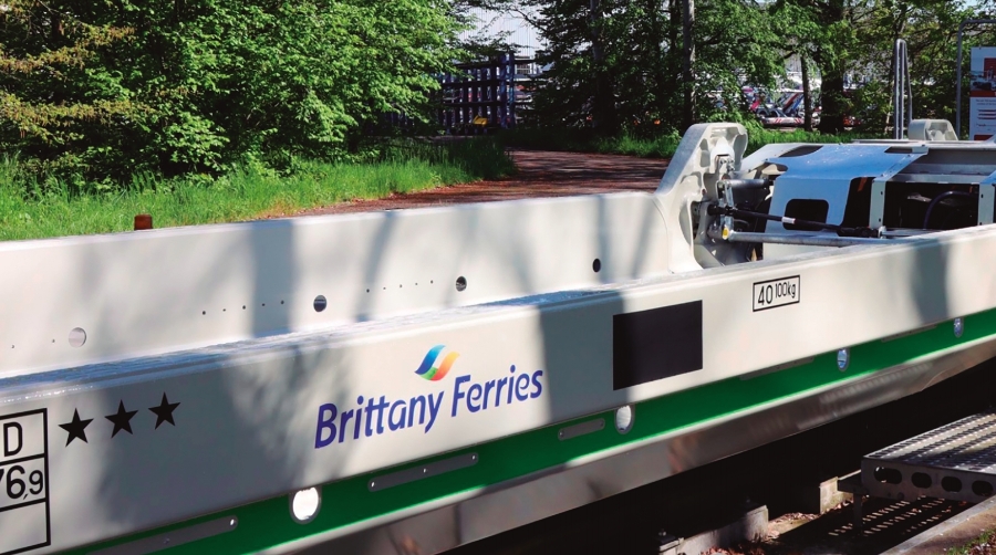 Brittany Ferries conecta los puertos de Baiona y Cherburgo con su nueva autopista ferroviaria