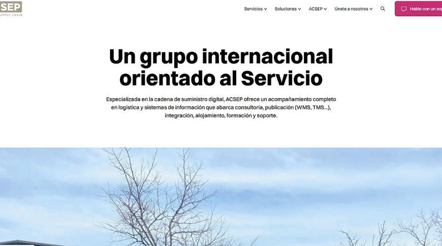 La nueva página web de ACSEP se ha diseñado con una interfaz intuitiva y moderna.