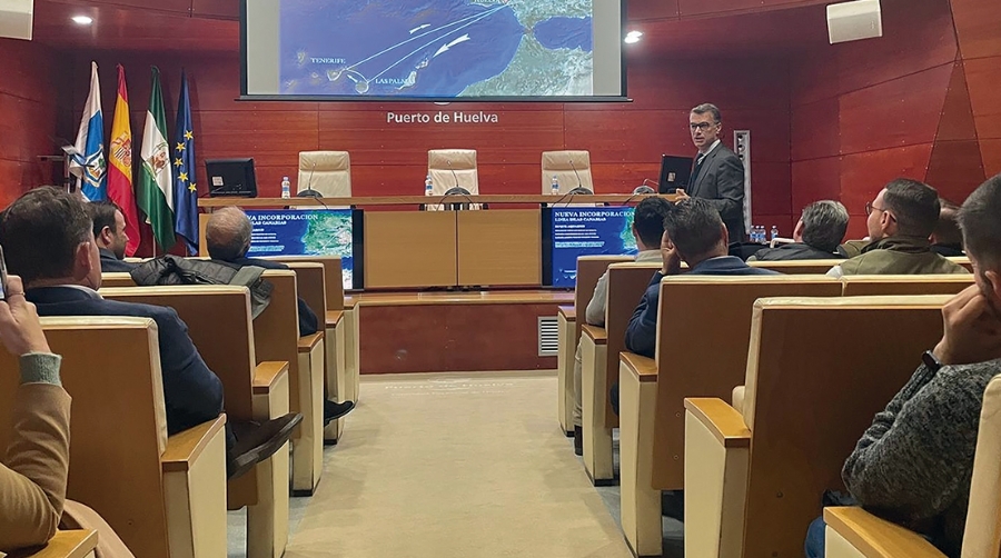 Huelva presenta a la comunidad portuaria el nuevo servicio de Canarias de Alisios Shipping