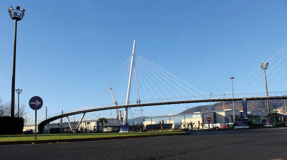 La AP de Ferrol acomete mejoras en la pasarela al puerto interior