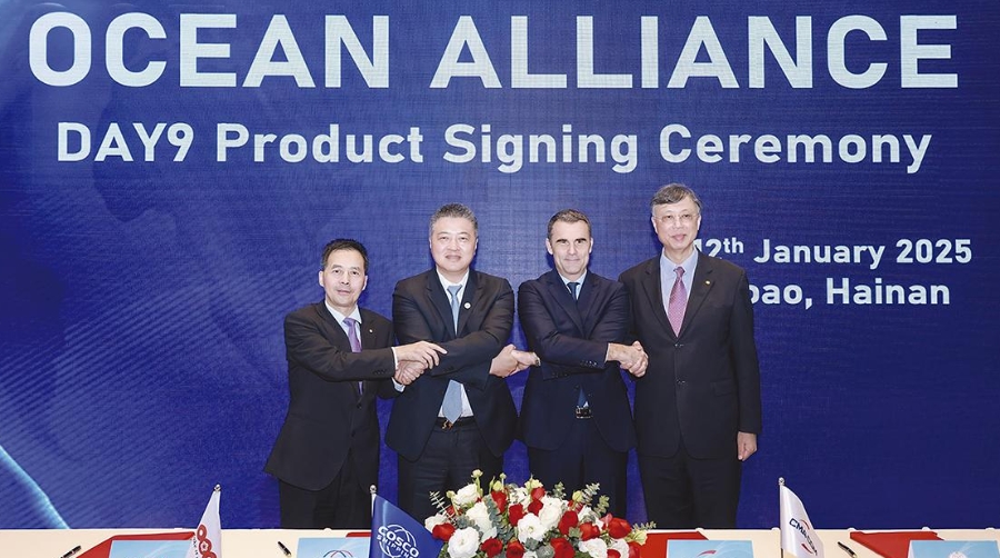 Las navieras de la Ocean Alliance han firmado la nueva versión de sus servicios marítimos.
