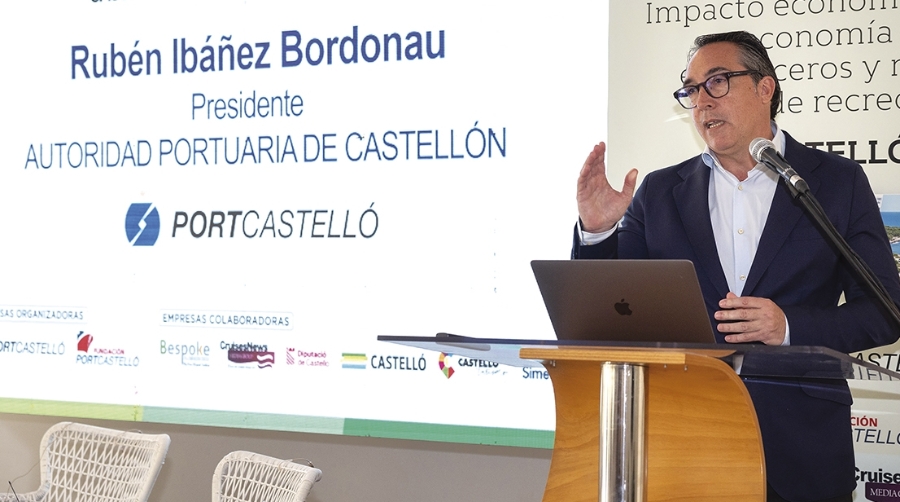 El presidente de la Autoridad Portuaria de Castellón, Rubén Ibáñez.