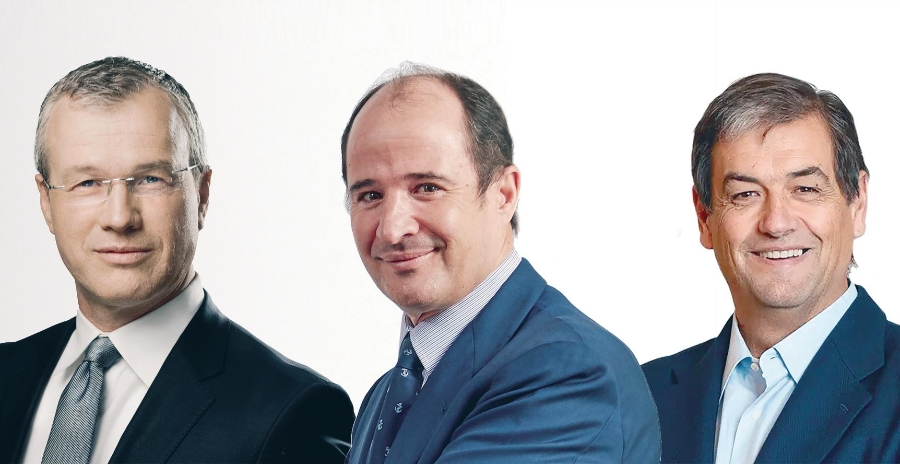 Joe Nielsen, presidente no ejecutivo de Bergé; Jaime Gorbeña, vicepresidente no ejecutivo de Bergé y Juan Aguirre, CEO de Bergé.