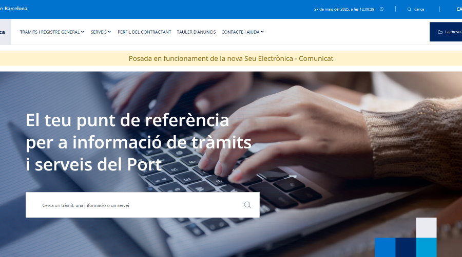 Port de Barcelona estrena su nueva Sede Electrónica para mejorar sus servicios