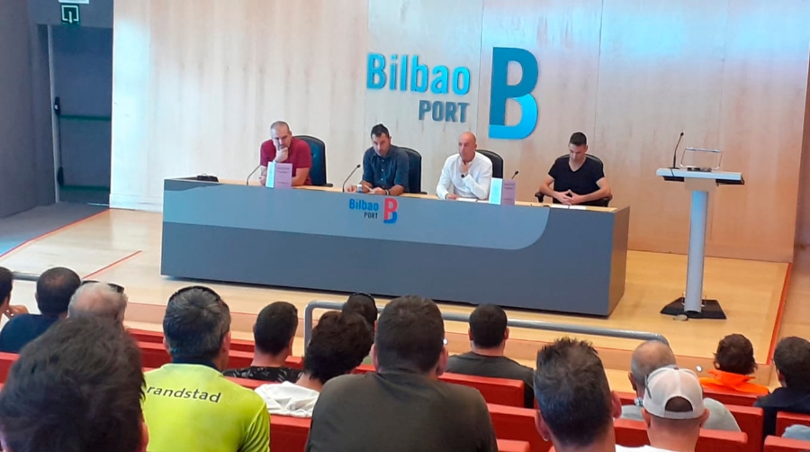 Coordinadora de Trabajadores de los Puertos plantea acciones sindicales en Bilbao