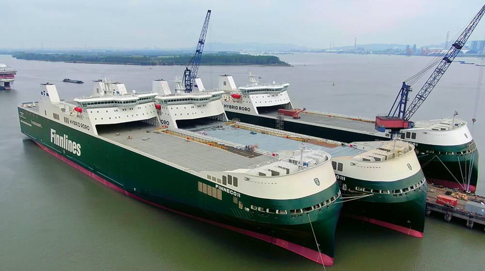 El Puerto de Bilbao recibirá a partir de junio al nuevo buque ro-ro híbrido de Finnlines