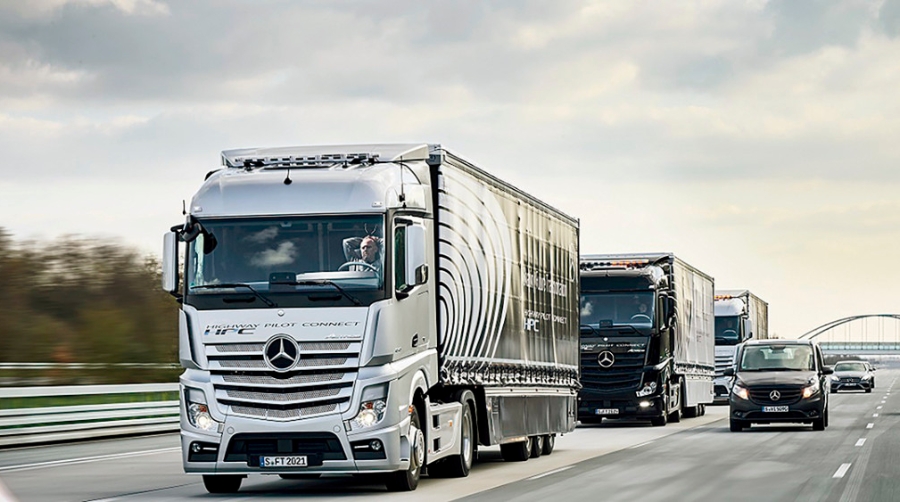 El veh&iacute;culo aut&oacute;nomo es el siguiente paso de la integraci&oacute;n del 5G en los camiones de transporte de mercanc&iacute;as.
