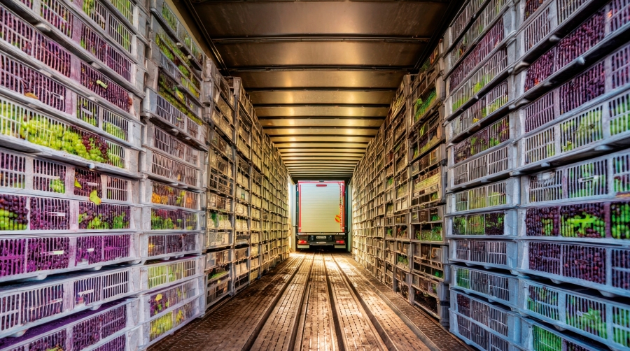 La carretera sigue siendo el modo de transporte dominante en el ámbito del producto hortofrutícola