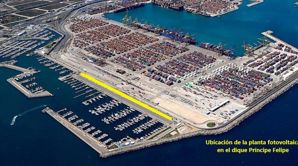 Valenciaport saca a licitación la instalación fotovoltaica sobre el dique Príncipe Felipe