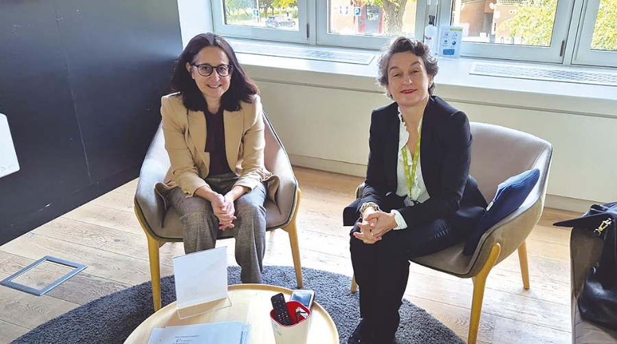 El acuerdo ha sido firmado por Rosa María Prieto, presidenta de Saggas, y Mar Chao, presidenta de la Autoridad Portuaria de Valencia.