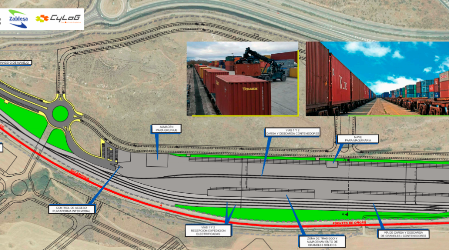 Plataforma Intermodal Ferroviaria de Salamanca. Foto Ayuntamiento de Salamanca.