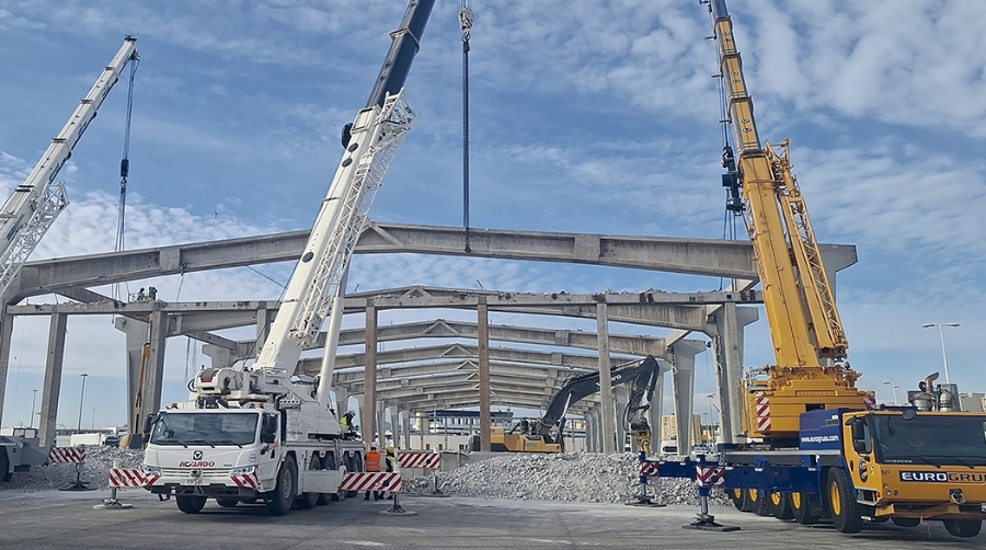 Algeciras impulsa la economía circular reutilizando los materiales de la demolición del Tinglado