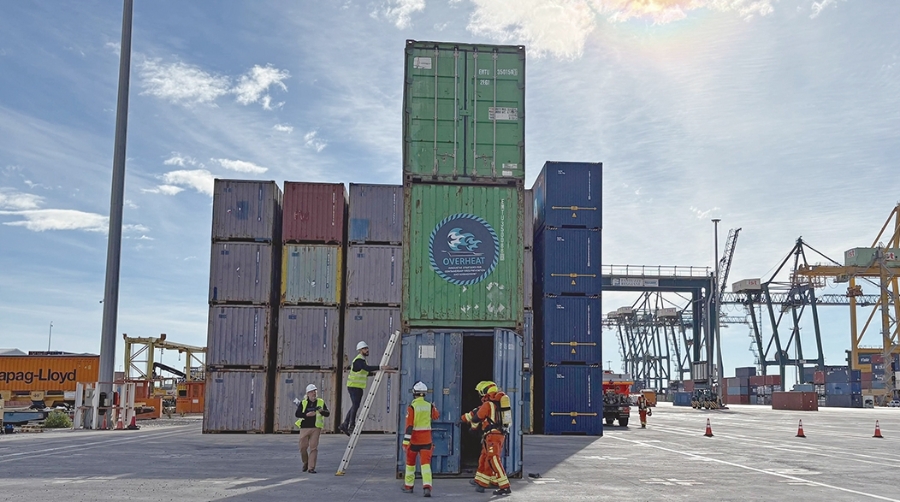 La Fundación Valenciaport valida soluciones de seguridad en portacontenedores
