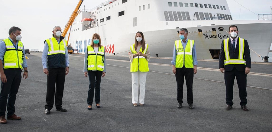 Siete actuaciones en el Muelle Sur de Huelva generan 800 empleos directos