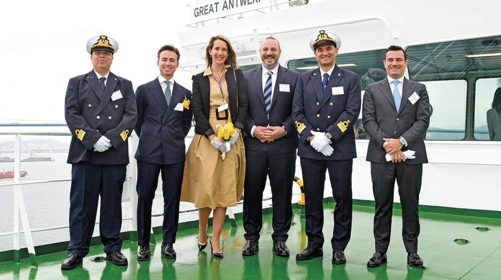 Grimaldi recibe al nuevo buque de clase “G5”, el “Great Antwerp”
