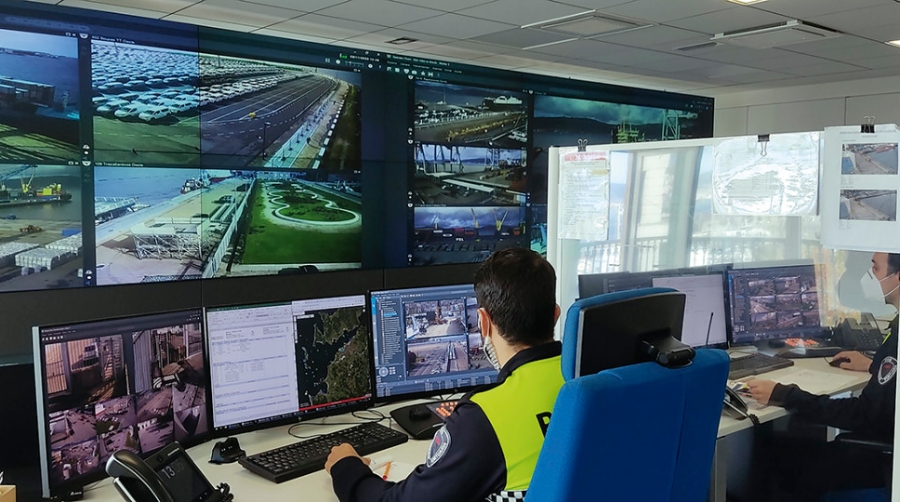 Centro de Control de la Polic&iacute;a Portuaria.
