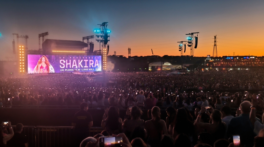 32 contenedores presiden el Iberdrola Music para los doce conciertos de Shakira en Madrid