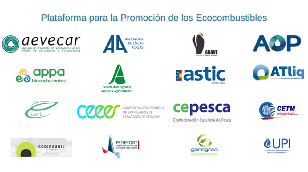 16 asociaciones se unen para incluir a los ecocombustibles en la descarbonizaci&oacute;n