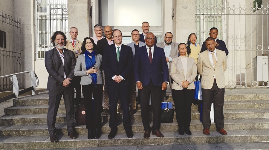Visita de la delegación caboverdiana al Puerto de Vigo.