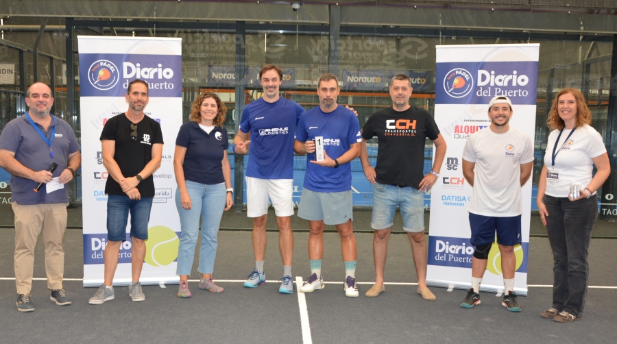Across Logistics y Rhenus Air &amp; Ocean, empresas ganadoras del 4º Torneo de Pádel de Diario del Puerto