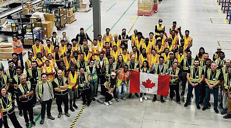 El nuevo centro se encuentra en Ajax, al este de Toronto.