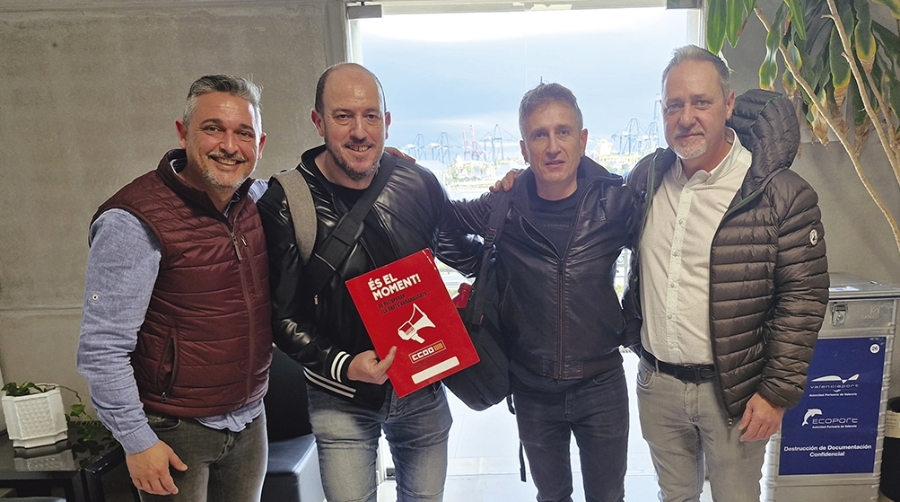 Representantes de CCOO.