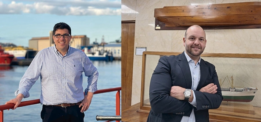 Luciano Grandal, nuevo capitán marítimo de Cádiz y Enrique Sanmartín, nuevo capitán marítimo de Alicante.