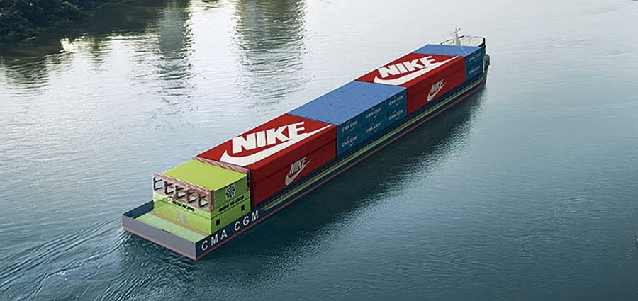 CMA CGM y Nike lanzan la primera barcaza 100% eléctrica en Vietnam
