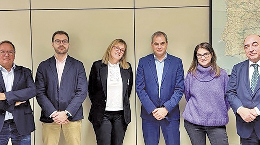 Representantes del Clúster reunidos con la Subdirección de Transportes del Ministerio.