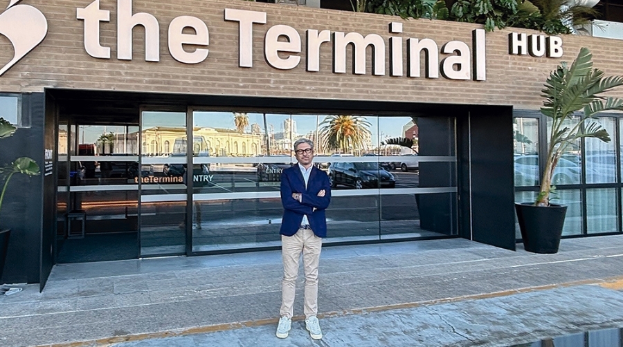 Francesc Pons en las instalaciones de The Terminal Hub en Valencia