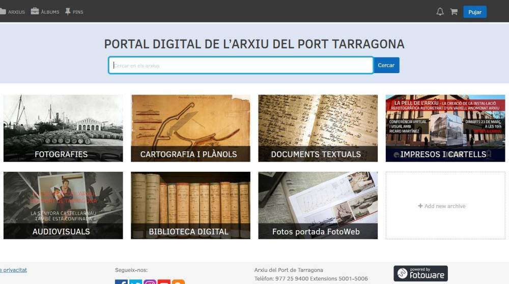 El Archivo del Puerto de Tarragona estrena un nuevo portal digital